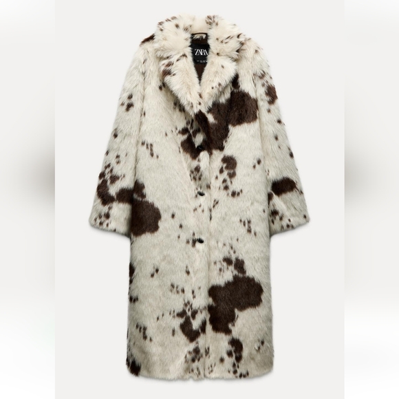 Zara Jackets & Blazers - BNWT! Zara faux fur animal print coat